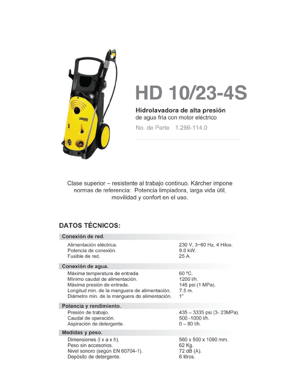 Hidro lavadora alta presión